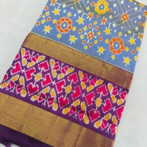 Kaddi Border Silk Saree